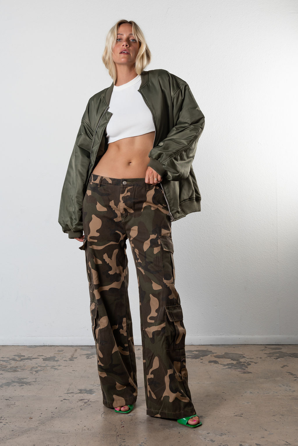 Venice Cargo Pant In Camouflage