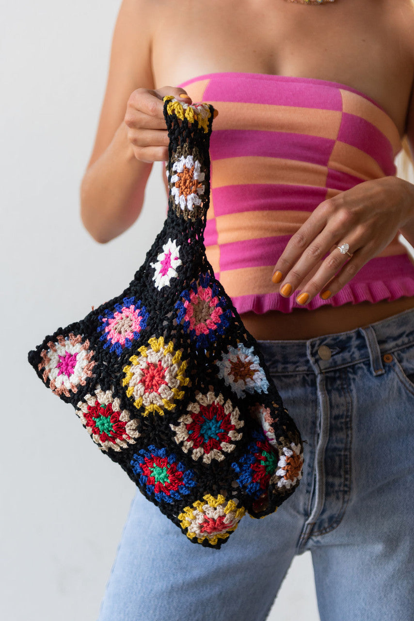 Summer Crush Crochet  Tote Bag