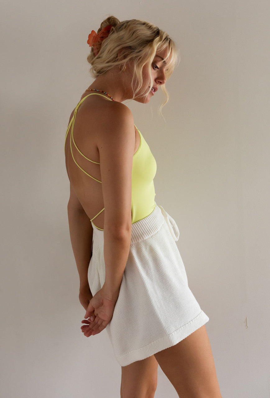 St Barts Bodysuit In Lime Green