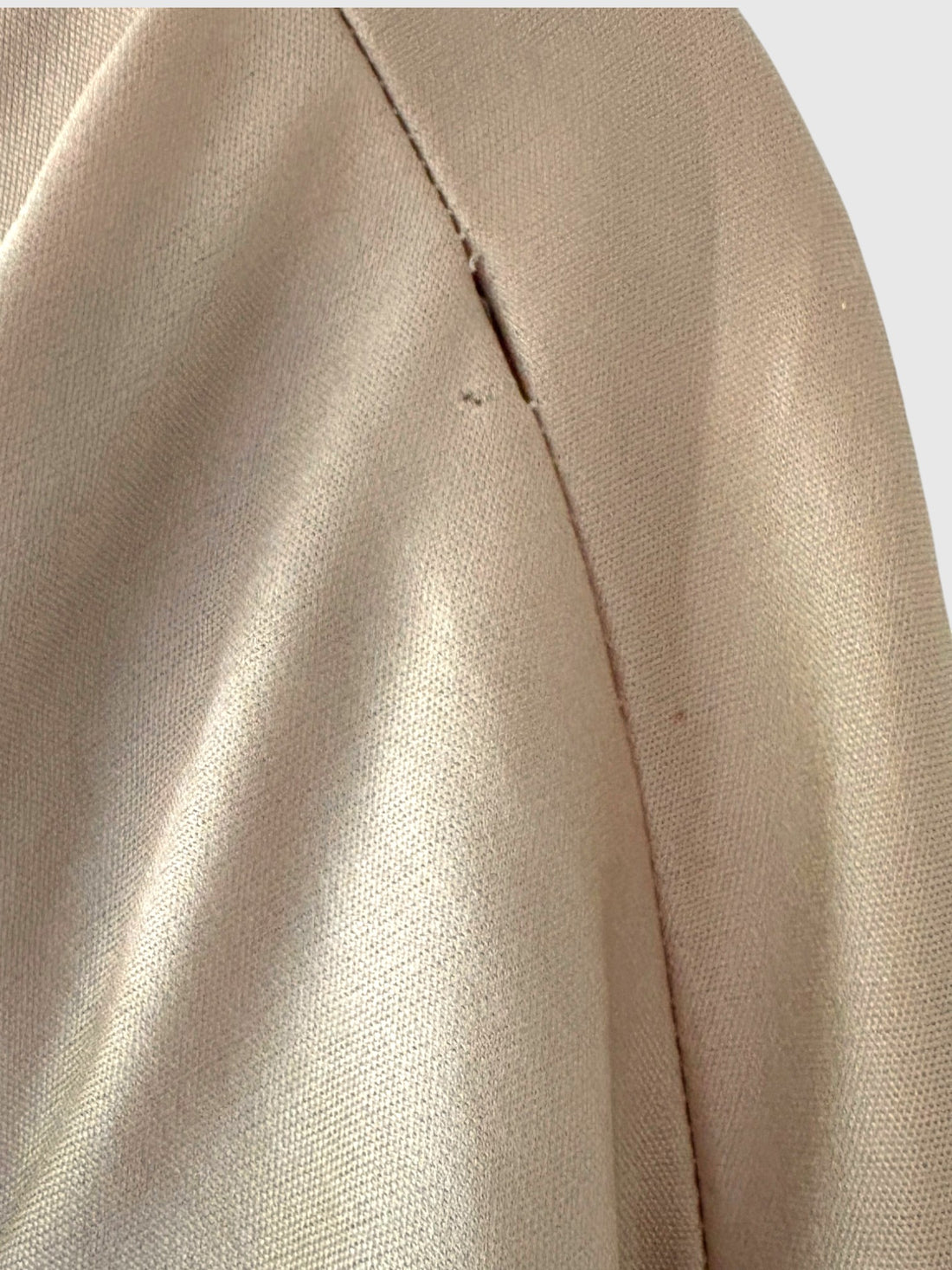 1970s Ossie Clark for Radley Champagne Taupe Maxi Dress
