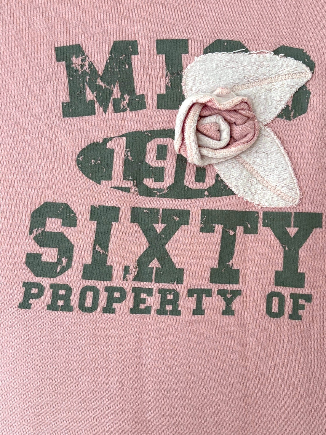 Vintage Y2K Miss Sixty Pink Flower Appliqué Tank Top