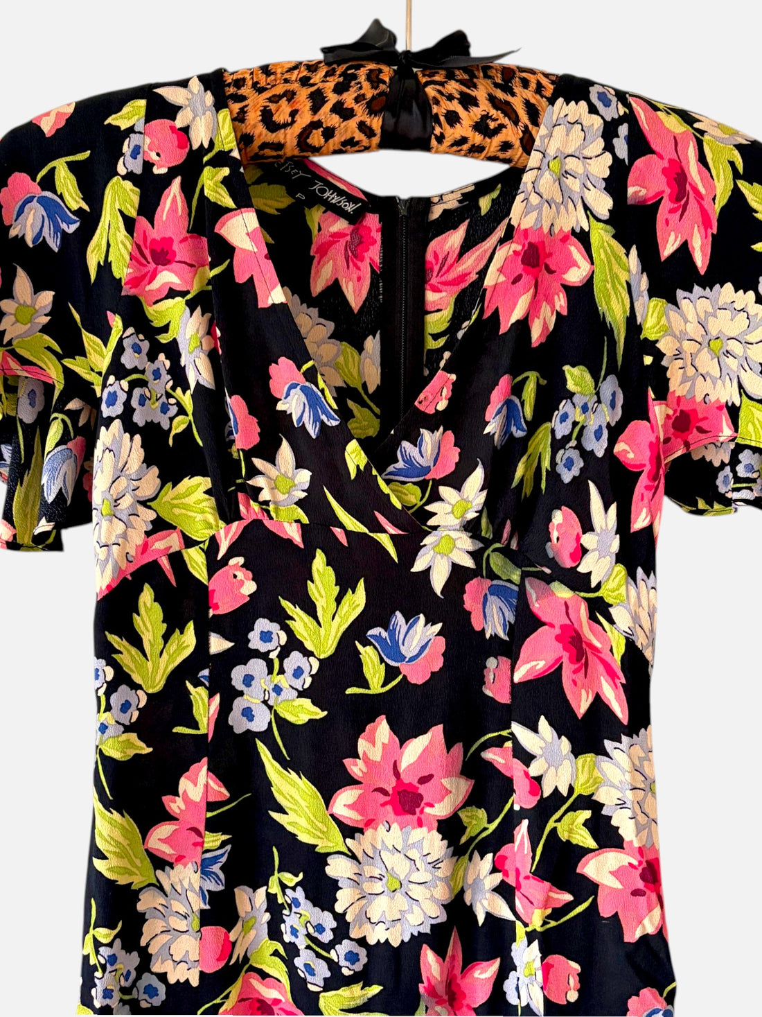 Vintage Betsey Johnson mini dress waist and fit and flare silhouette