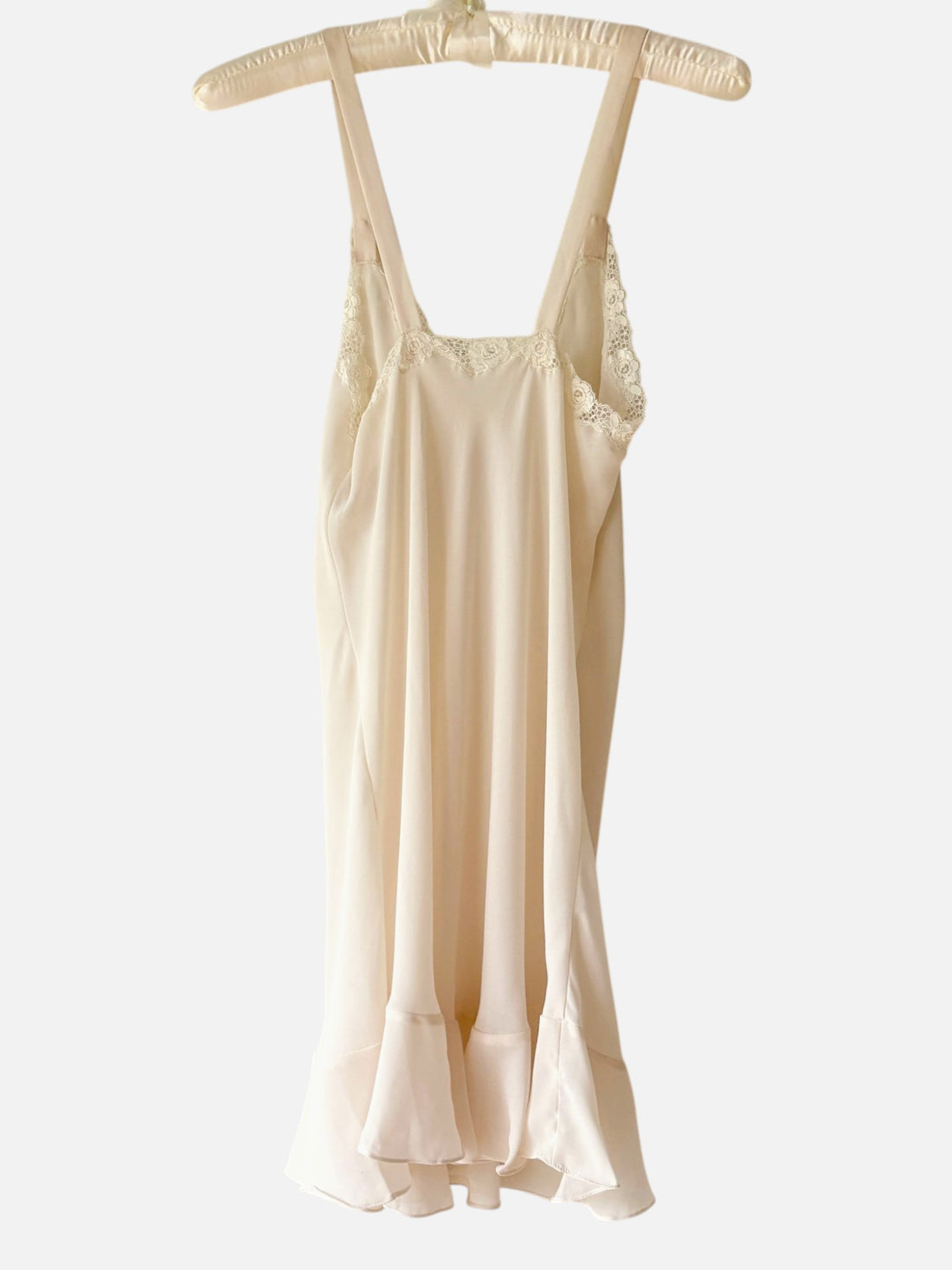 Vintage 1990s Eve Stillman Ivory Lace Slip Dress
