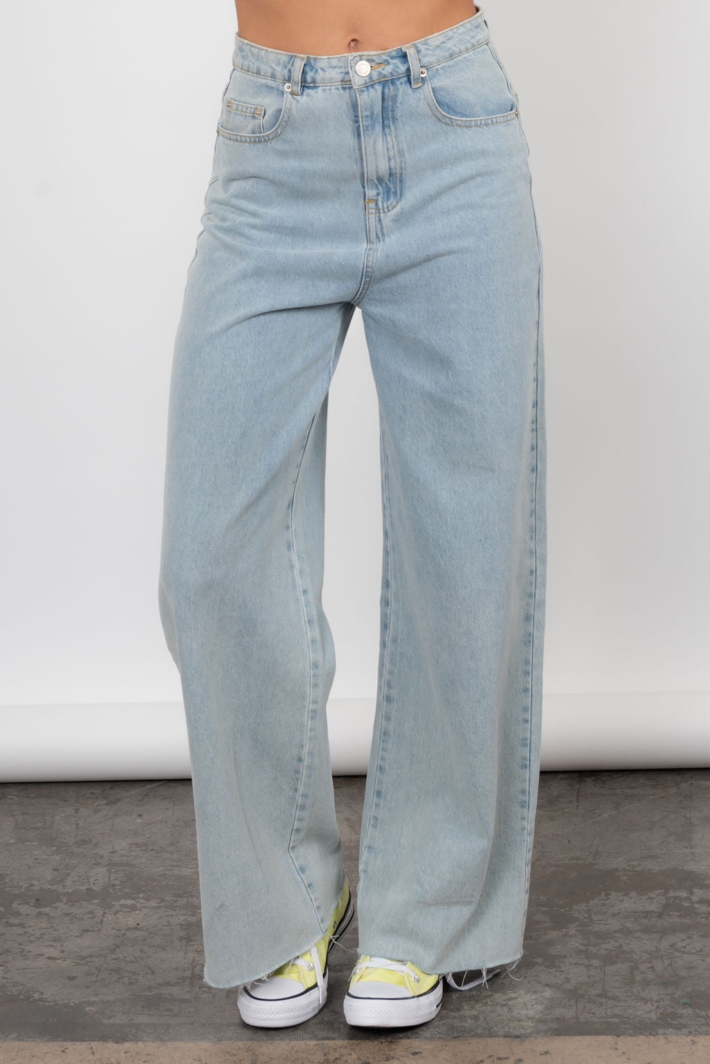 Blue Jean Baby Wide Leg Jeans In Light Denim | Shop Resurrection