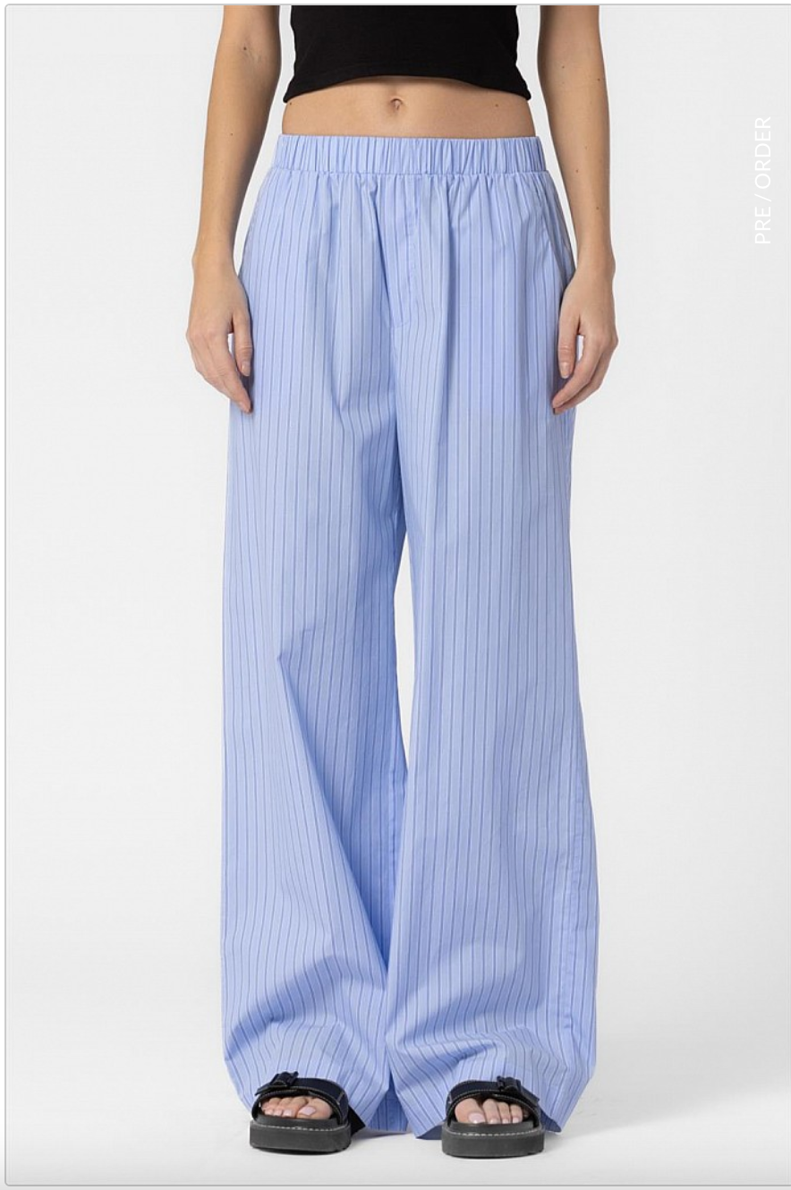 Portobello Stripe Cotton Pants – Resurrection