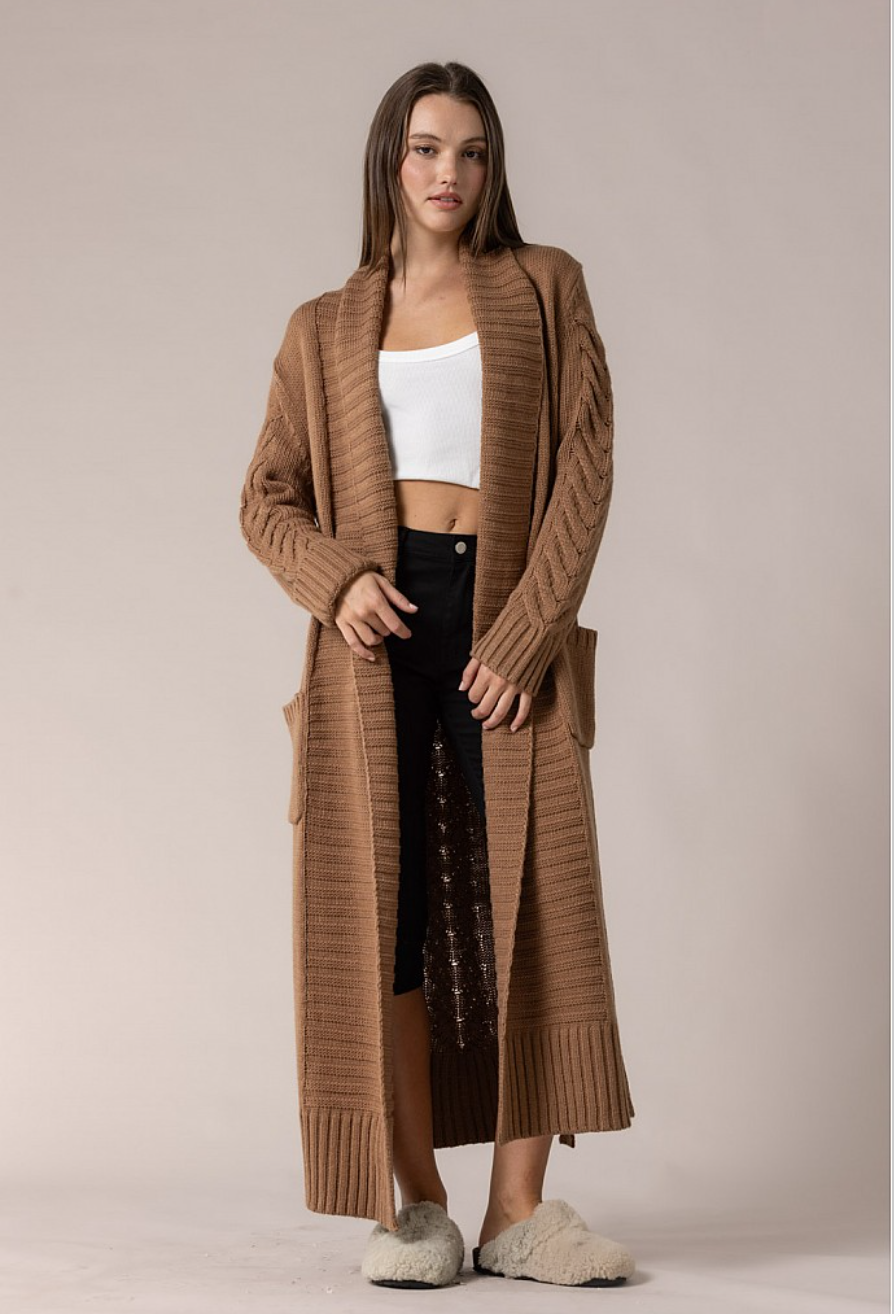 Caramel Cuddle Duster Cardigan