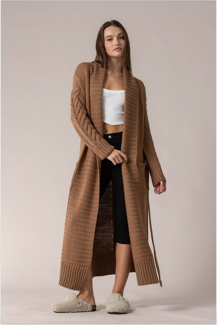 Caramel Cuddle Duster Cardigan