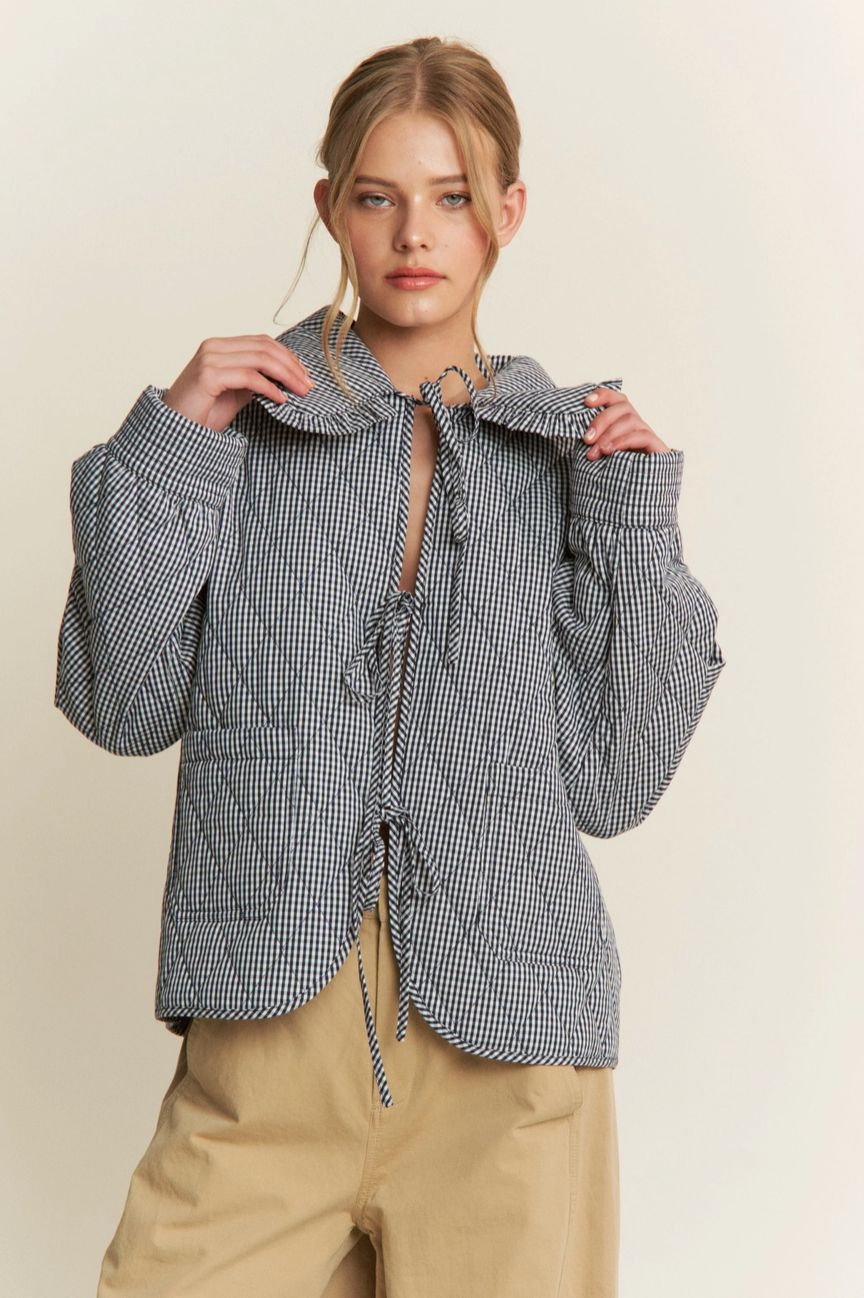 Daydream Quilted Gingham Jacket