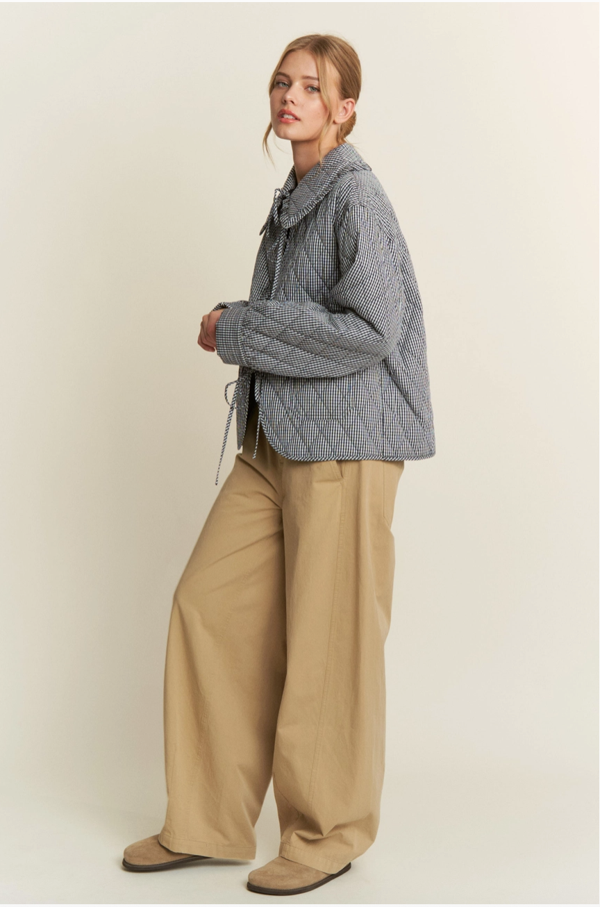 Daydream Quilted Gingham Jacket