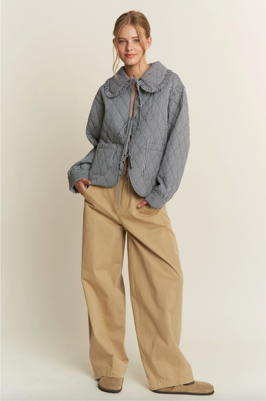 Daydream Quilted Gingham Jacket