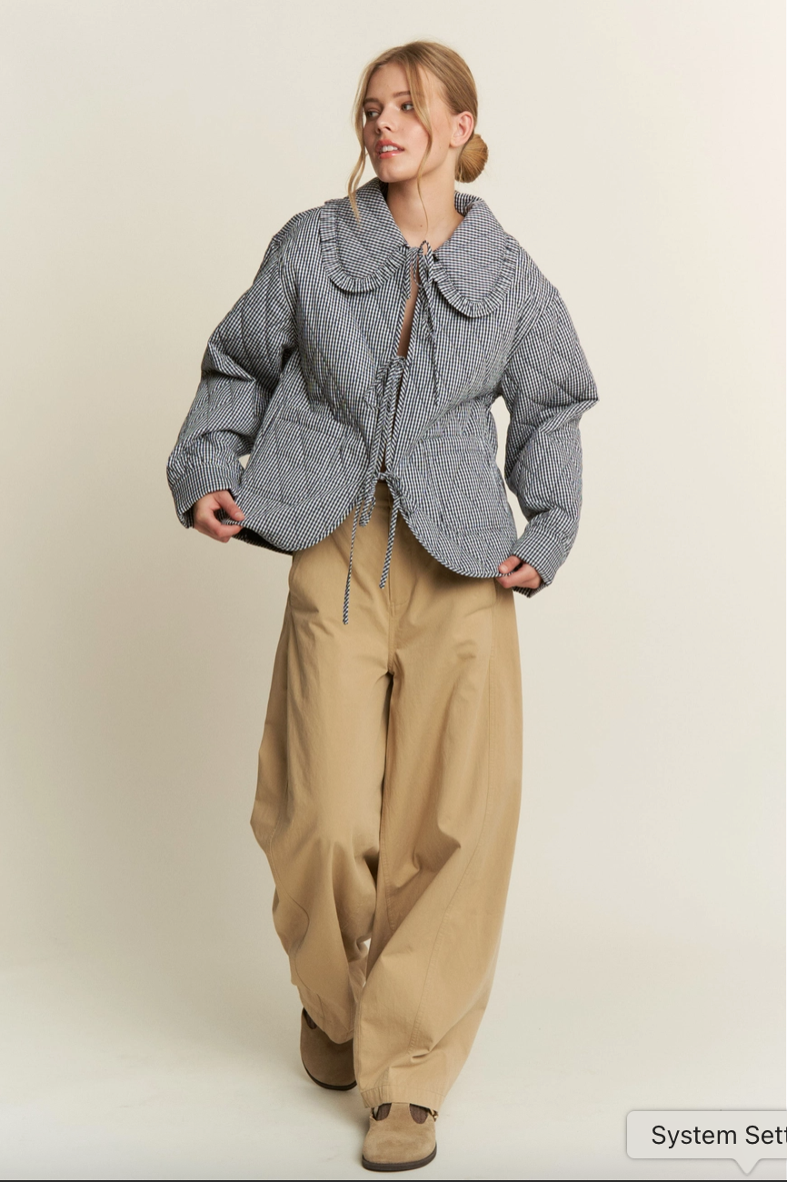 Daydream Quilted Gingham Jacket