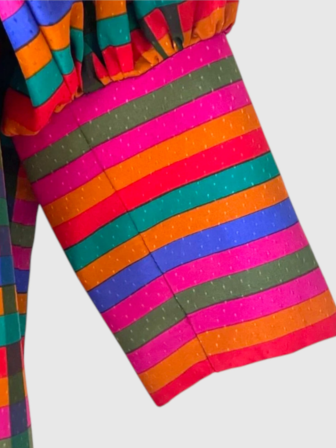 Long sleeve button cuff detail on multicolor Imitation of Christ dress