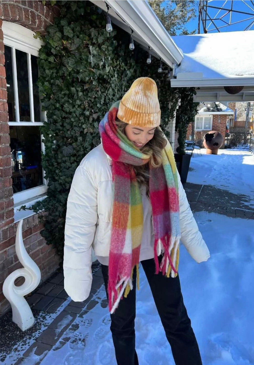 Amsterdam Wrap Scarf In Vibrant Multi