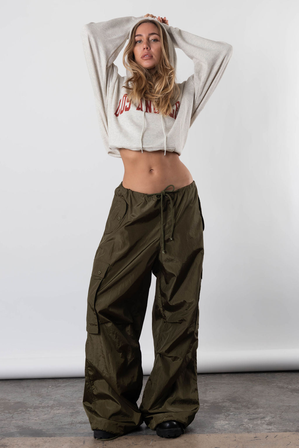 Take Us Back Parachute Pant In Olive Green – Resurrection