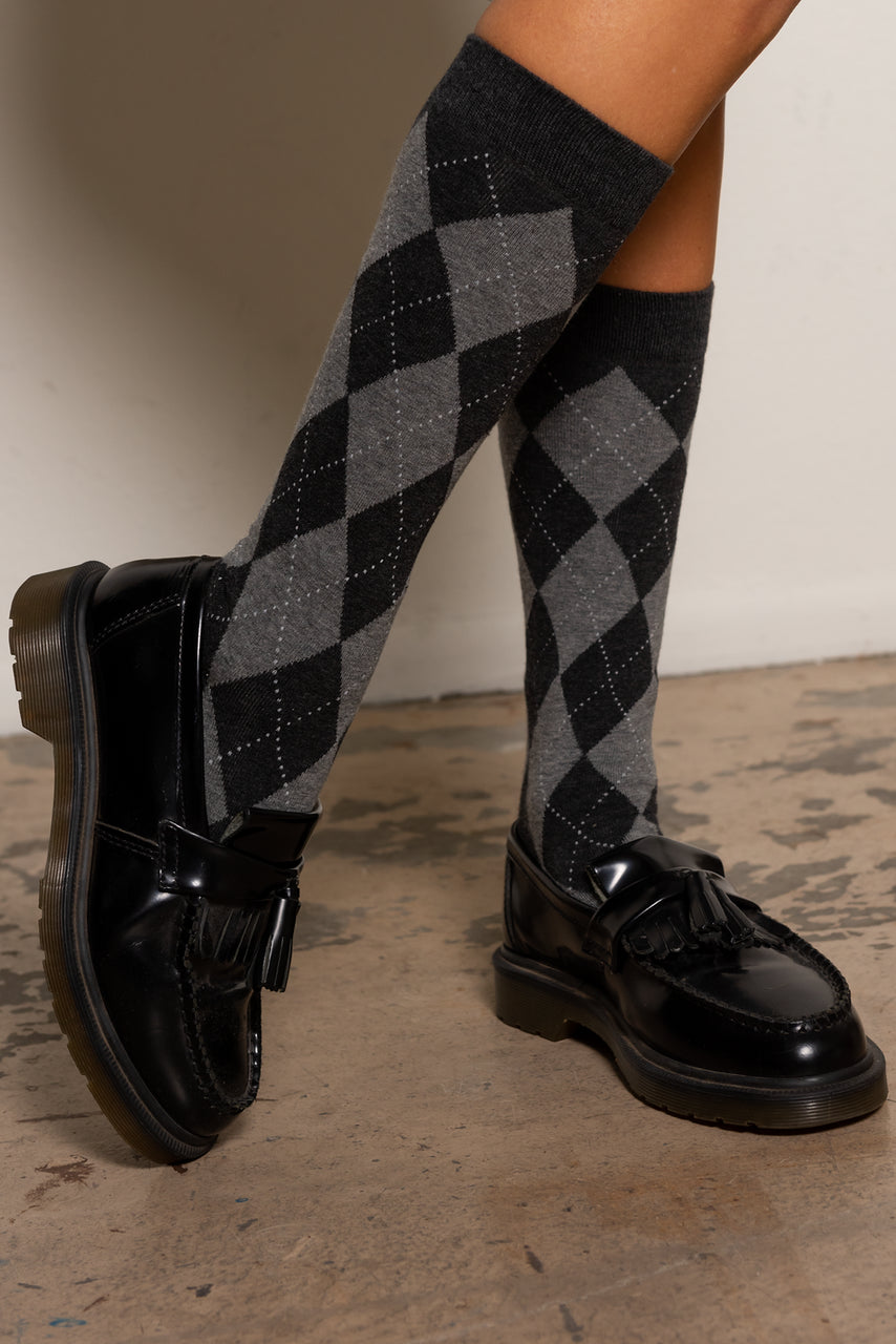 School Girl Argyle Socks