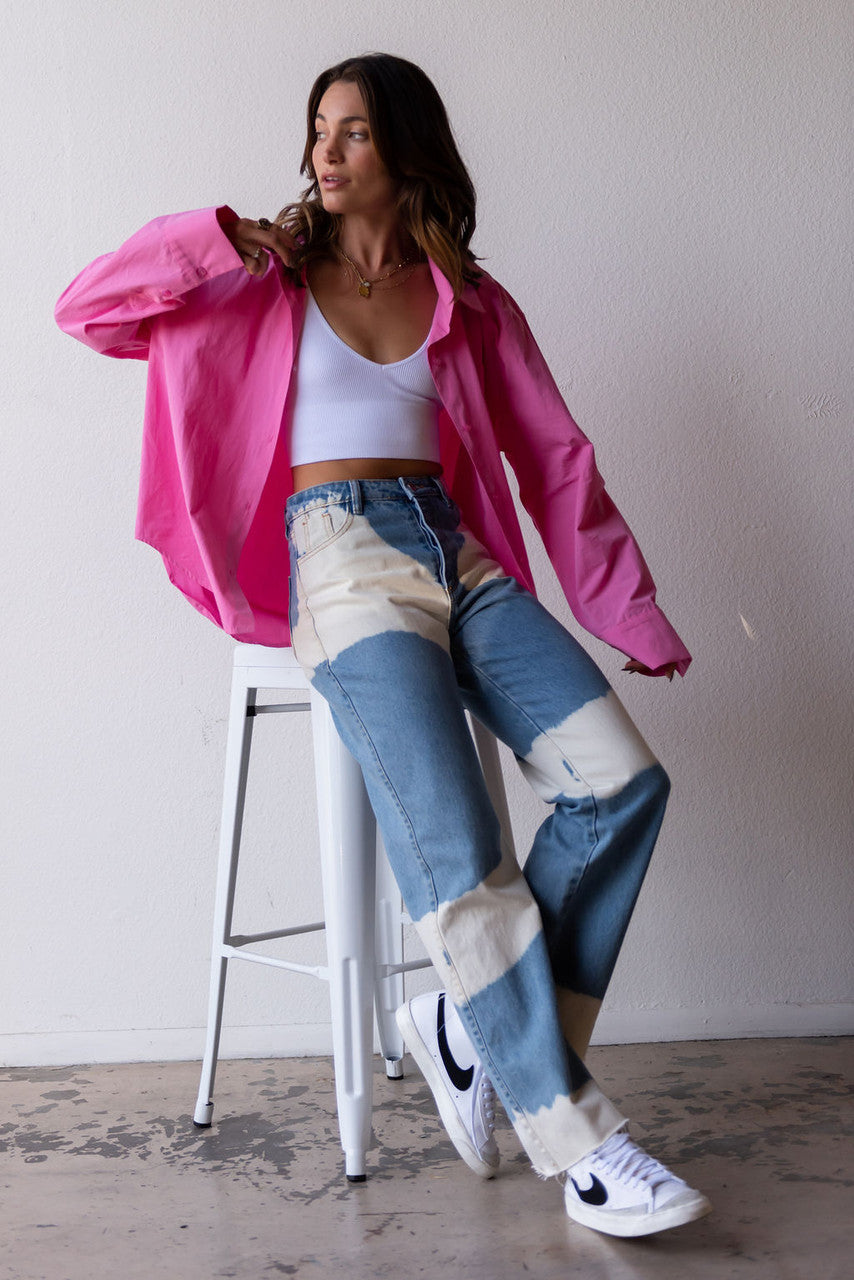  CALIstyle Bring Back The 90's Bleached Jeans - Restocked!
