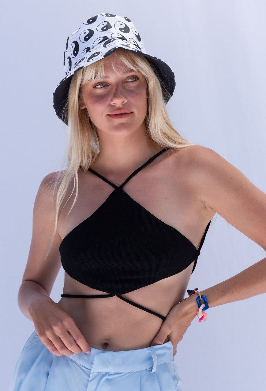 CALIstyle Made For You Crop Top In Black