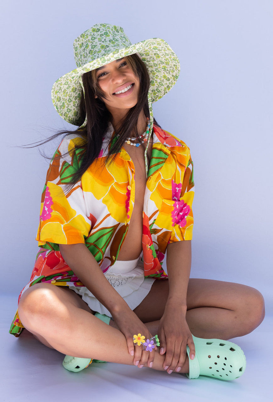 Vintage x Resurrection Hawaiian Oversized Shirt In Vibrant Floral