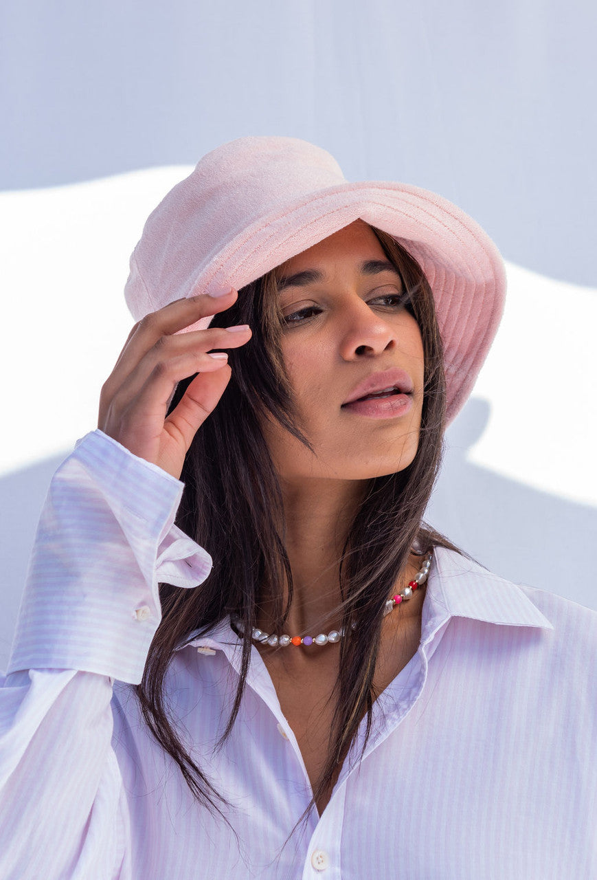 Lack of Color Wave Bucket Hat In Pink Terry | Shop Resurrection