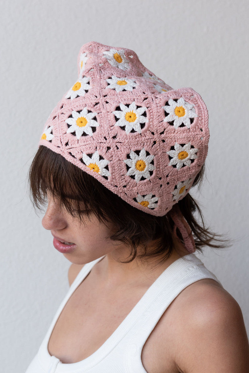 Maxie Crochet Flower Head Scarf