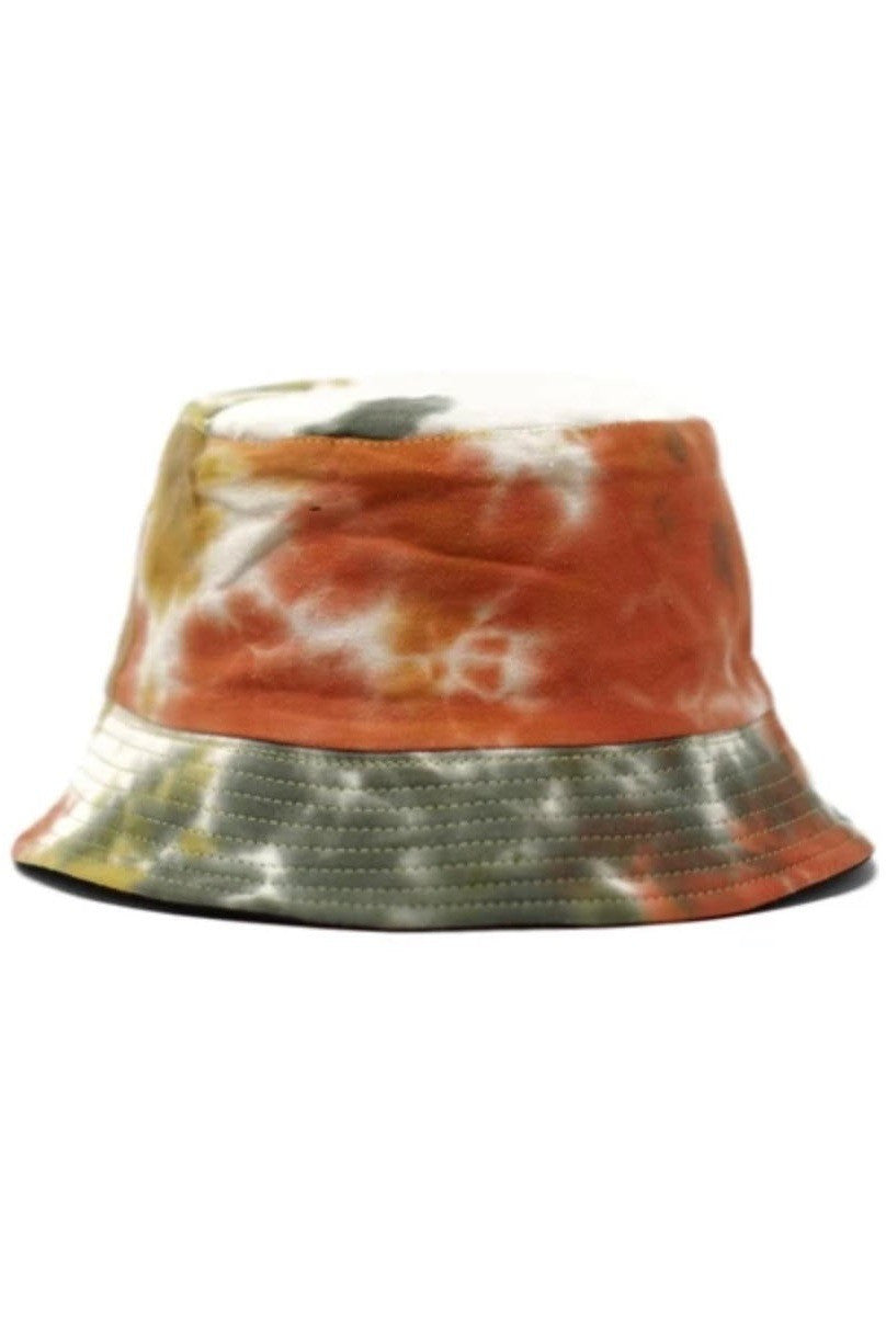 Madison Reversible Tie Dye Bucket Hat In Earth
