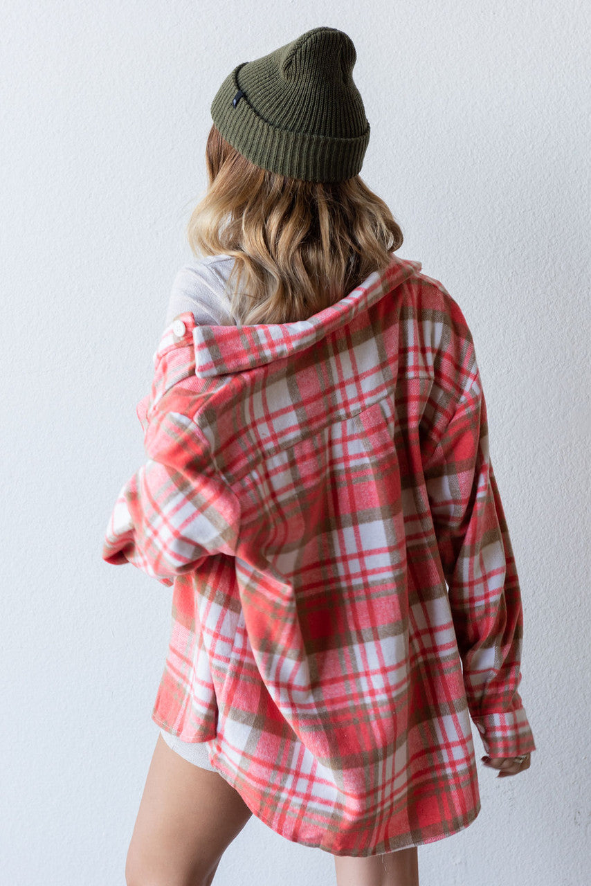 Lived In Feels Oversized Flannel Shirt