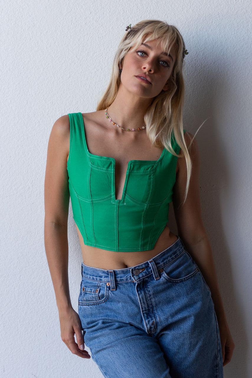 Luck Is On Your Side Crop Corset Top