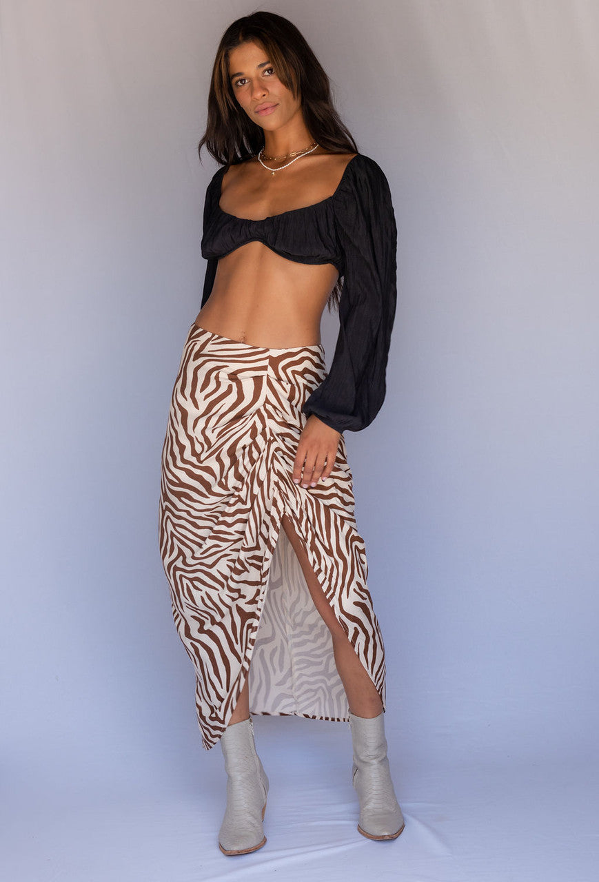 Zebra print 2024 maxi skirt uk