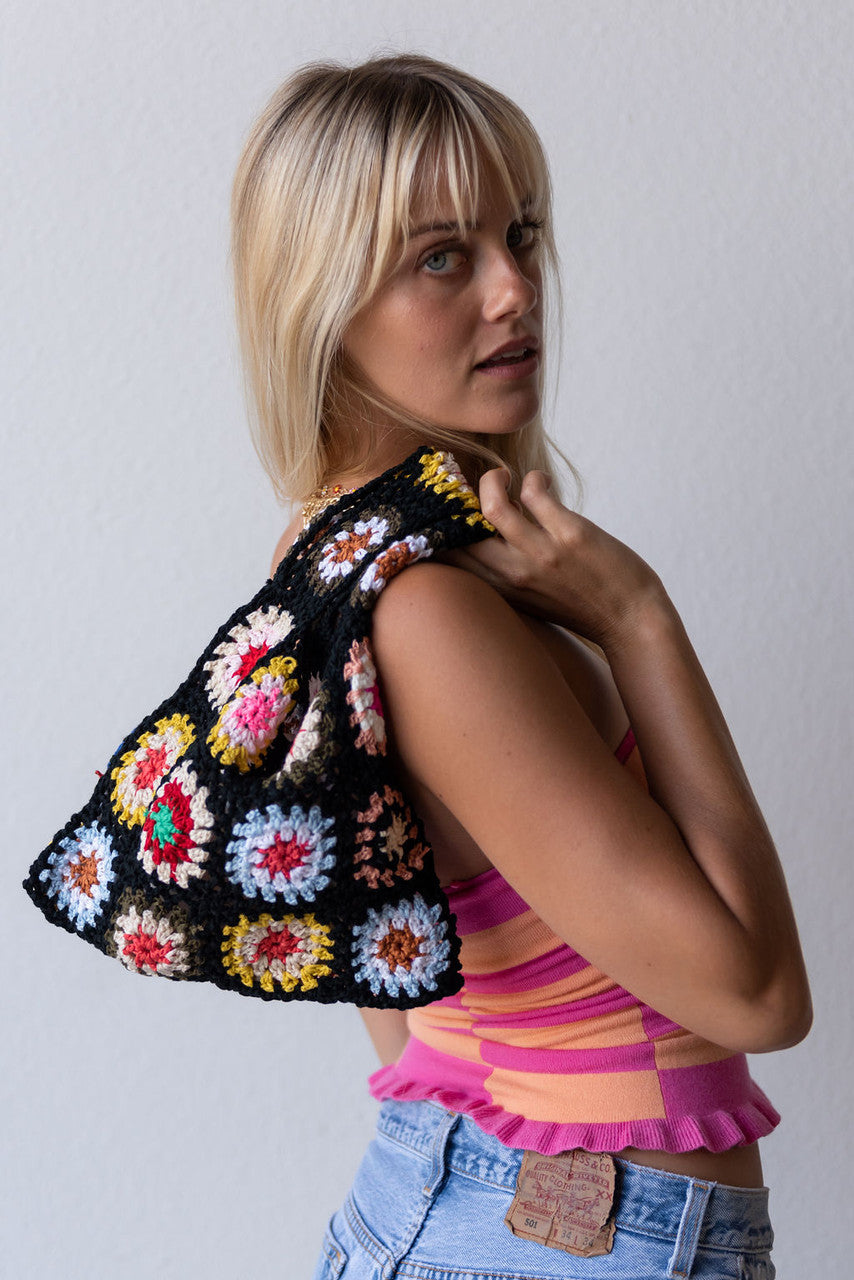 Summer Crush Crochet  Tote Bag