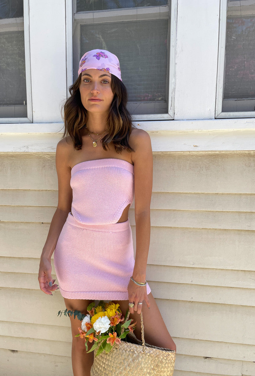 CALIstyle Positano Cut Out Knit Mini Dress In Pinke | Shop Resurrection CALIstyle Positano Cut Out Knit Mini Dress In Pinke | Shop Resurrection